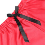 SUBBLIME - 953966 VESTAGLIA DA NOTTE CASUAL IN SETA + PANTALONI IN PIZZO NERO/ROSSO L/XL - immagine 10